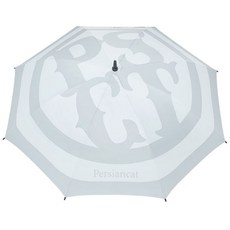 Persian cat 大臉高爾夫傘, 白色的