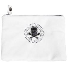 Persian cat 骷髏高爾夫球袋, 白色的