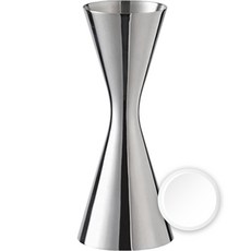 KALDIN Double Side Hometeng Cocktail Basic Jigger 60/90ml + 氧氣氣泡套組, 1套, 銀