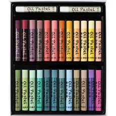 Jieso 메이크마인 클래식 마카롱 오일 파스텔 마카롱 24색 + 화이트 2p 세트, 1세트