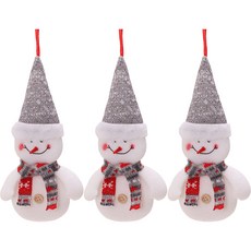 PEONIST 聖誕冬季朋友樹木掛飾 3入, 雪人, 3個