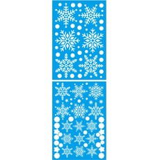 Lira 聖誕節窗戶裝飾貼紙 4, 藍色