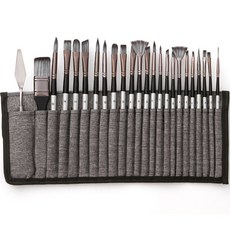 Makemine尼龍刷套組銀灰棒+灰布袋套組, 1套, 16種