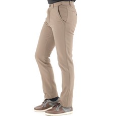 男士素色無褶彈性刷毛高爾夫褲 KBL922