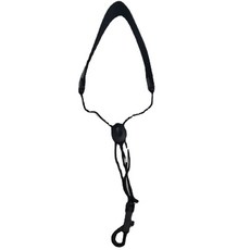 메이크미 관악기 색소폰 멜빵 가죽 끈, 1개, 블랙