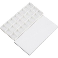 Hyely 油畫水彩兩用顏料調色盤 5號, 1個, 24格