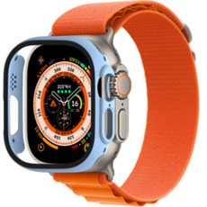 꼬까 스마트워치 풀커버 액정 커버 케이스 49mm, 스카이블루