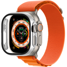 꼬까 스마트워치 풀커버 액정 커버 케이스 49mm, 실버