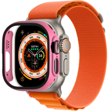 꼬까 스마트워치 풀커버 액정 커버 케이스 49mm, 핑크