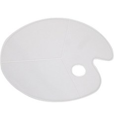 HAIREY 油畫水彩多用途顏料 調色盤款式 6, 3格, 1個