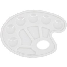 Hyeri 油畫水彩多用途顏料調色盤 類型1, 1個, 10格