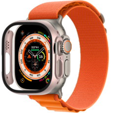 꼬까 스마트워치 풀커버 액정 커버 케이스 49mm, 로즈골드