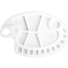 Hyeree 美術用品 水彩調色盤 19型, 17格, 1個