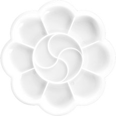 Hirely 美術用品 水彩調色盤 類型2, 1個, 12格