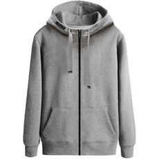 DUCLY 新款大碼刺繡高領連帽拉鍊款 DUC-797