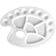 Hiearry 美術用品 水彩調色盤 18型, 1個, 14格