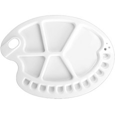 Hiearly 美術用品 水彩調色盤 20型, 17格, 1個