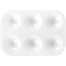 HAIREY 美術用品 水彩調色盤 類型11, 6格, 1個