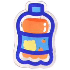 Kkokka 可愛壓克力夾 橘子汽水, 10個