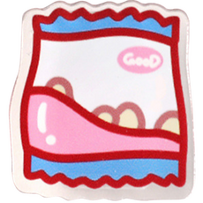 꼬까 可愛洋芋片壓克力夾, 10個