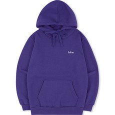 로로리 여성용 16컬러 시그니처 스몰로고 기모 후드 티셔츠