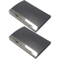 민코 패션 명함 카드 케이스 M745, 2개, 블랙