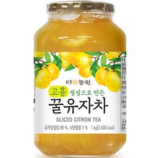 多農園高興用誠意製作的蜂蜜柚子茶, 1kg, 1入, 1個
