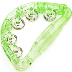 노래방 LED 탬버린 22 x 13 cm MACC-02, 그린, 1개