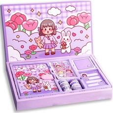 Donga PMS 野餐日記和打酷禮品套組, 紫色的