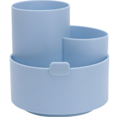 아베른 회전형 연필꽂이 화장품정리대, 스카이, 1개