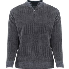 FERRA US 男款刷毛柔軟內裡半高領半拉鍊針織衫 GRBW2220141