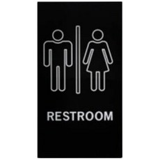 편스토어 아크릴 안내 표지판 타입8, 1개, RESTROOM