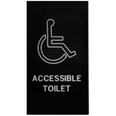 편스토어 아크릴 안내 표지판 타입7, 1개, ACCESSIBLE TOILET