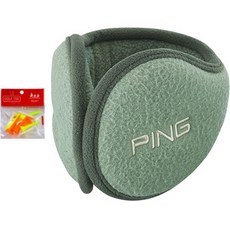 PING 男士用 P1 耳罩 + Maya 高爾夫球釘組, 卡其色(耳罩)