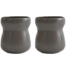 ERATO Brunn Cafe咖啡水杯 M 450ml, 2個, 摩卡棕色