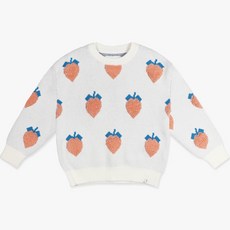 amareillael 女童草莓圖案針織衫