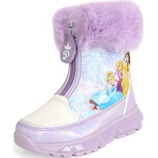 SHOOPENkids 兒童款迪士尼公主發光鋪棉雪靴 HPKV7C42DS