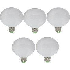 가온엘이디 LED 12W 短版球泡燈 白色 5入, 黃光, 5個