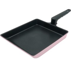 VISION ART IH瓦斯爐通用單柄方形陶瓷不沾玉子燒煎鍋, 1個, 205 x 35 x 395 毫米