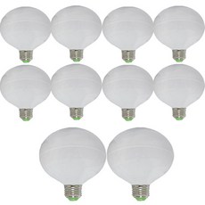 가온엘이디 LED 12W 숏타입 볼전구 화이트 10p, 전구색, 10개