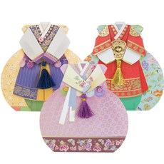 卡通人物 From&To 福袋 韓服 零用錢信封 3件組 FB309-456, 1套, 混合色