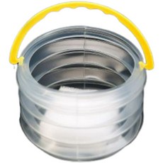 利拉美術繪畫折疊水桶 圓形 4, 透明