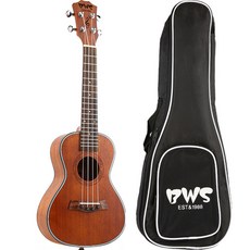 BWS EST&1988 入門學習用烏克麗麗 + 琴袋組合 深棕色, 次中音