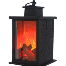 Bimodern篝火小夜燈露營燈, 黑色的