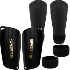 Noam 足球護脛 6件組, 黑色, 6個
