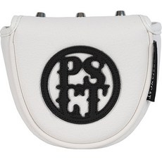 Persian cat 高級高爾夫推桿頭套兩球型, 白色的