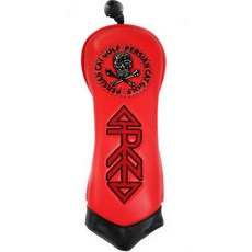 PERSIANCAT 骷髏高爾夫木桿桿頭套, 紅色