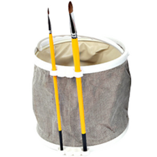 Avern 帆布可折疊藝術水桶, 淺褐色的