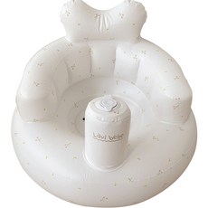Lavi bebe 充氣軟式嬰兒學坐椅, 櫻桃(白色), 1入