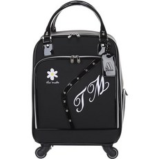 더메이크 여성용 로사 휠 보스턴백, 블랙